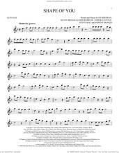 Cover icon of Shape Of You sheet music for alto saxophone solo by Ed Sheeran, Johnny McDaid, Kandi Burruss, Kevin Briggs, Steve Mac and Tameka Cottle, intermediate skill level