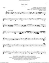 Cover icon of Sugar sheet music for horn solo by Maroon 5, Adam Levine, Henry Walter, Jacob Kasher Hindlin, Joshua Coleman, Lukasz Gottwald and Mike Posner, intermediate skill level