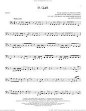 Cover icon of Sugar sheet music for cello solo by Maroon 5, Adam Levine, Henry Walter, Jacob Kasher Hindlin, Joshua Coleman, Lukasz Gottwald and Mike Posner, intermediate skill level