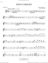 Cover icon of Sweet Caroline sheet music for tenor saxophone solo by Neil Diamond, intermediate skill level