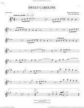 Cover icon of Sweet Caroline sheet music for alto saxophone solo by Neil Diamond, intermediate skill level