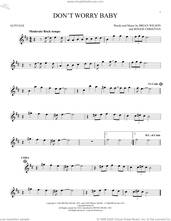 Cover icon of Don't Worry Baby sheet music for alto saxophone solo by The Beach Boys, Brian Wilson and Roger Christian, intermediate skill level