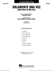 Cover icon of Solamente Una Vez (arr. Juan Ortiz) (complete set of parts) sheet music for concert band by Agustin Lara and Juan Ortiz, intermediate skill level