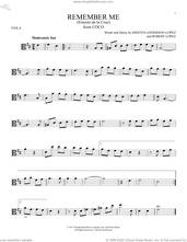 Cover icon of Remember Me (Ernesto de la Cruz) (from Coco) sheet music for viola solo by Robert Lopez, Kristen Anderson-Lopez and Kristen Anderson-Lopez & Robert Lopez, intermediate skill level