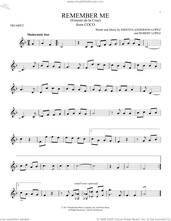 Cover icon of Remember Me (Ernesto de la Cruz) (from Coco) sheet music for trumpet solo by Robert Lopez, Kristen Anderson-Lopez and Kristen Anderson-Lopez & Robert Lopez, intermediate skill level