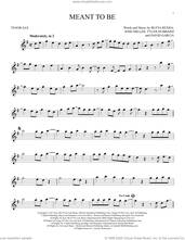 Cover icon of Meant To Be (feat. Florida Georgia Line) sheet music for tenor saxophone solo by Bebe Rexha, Bleta Rexha, David Garcia, Josh Miller and Tyler Hubbard, intermediate skill level