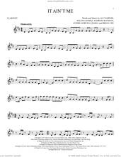 Cover icon of It Ain't Me sheet music for clarinet solo by Kygo and Selena Gomez, Ali Tamposi, Andrew Wotman, Brian Lee, Kyrre Gorvell-Dahll and Selena Gomez, intermediate skill level