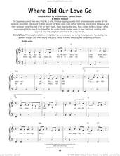 Cover icon of Where Did Our Love Go, (beginner) sheet music for piano solo by The Supremes, Brian Holland, Eddie Holland and Lamont Dozier, beginner skill level