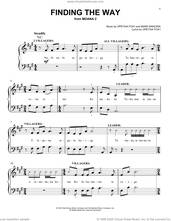 Cover icon of Finding The Way (from Moana 2) sheet music for piano solo by Opetaia Foa'i and Mark Mancina, easy skill level