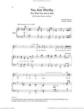 Cover icon of You Are Worthy sheet music for choir (SATB: soprano, alto, tenor, bass) by Brandon Waddles, intermediate skill level