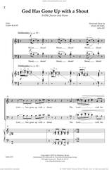 Cover icon of God Has Gone Up With a Shout sheet music for choir (SATB: soprano, alto, tenor, bass) by Stan Pethel, intermediate skill level