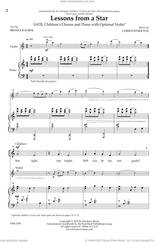 Cover icon of Lessons from a Star sheet music for choir (SATB: soprano, alto, tenor, bass) by Christopher Fox and Briana Kalber, intermediate skill level