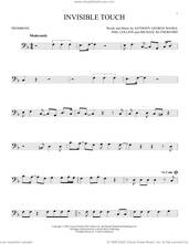 Cover icon of Invisible Touch sheet music for trombone solo by Genesis, Anthony George Banks, Michael Rutherford and Phil Collins, intermediate skill level