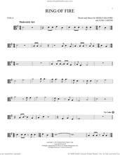 Cover icon of Ring Of Fire sheet music for viola solo by Johnny Cash, June Carter and Merle Kilgore, intermediate skill level