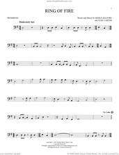 Cover icon of Ring Of Fire sheet music for trombone solo by Johnny Cash, June Carter and Merle Kilgore, intermediate skill level