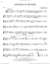 Cover icon of Saturday In The Park sheet music for flute solo by Chicago and Robert Lamm, intermediate skill level