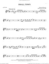 Cover icon of Small Town sheet music for alto saxophone solo by John Mellencamp, intermediate skill level