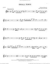 Cover icon of Small Town sheet music for flute solo by John Mellencamp, intermediate skill level