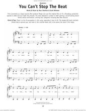 Cover icon of You Can't Stop The Beat (from Hairspray) sheet music for piano solo by Cast of Hairspray, Marc Shaiman and Scott Wittman, beginner skill level