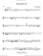 Cover icon of Straight Up sheet music for flute solo by Paula Abdul and Elliot Wolff, intermediate skill level