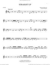 Cover icon of Straight Up sheet music for violin solo by Paula Abdul and Elliot Wolff, intermediate skill level