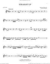 Cover icon of Straight Up sheet music for alto saxophone solo by Paula Abdul and Elliot Wolff, intermediate skill level