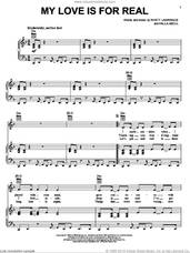 Cover icon of My Love Is For Real sheet music for voice, piano or guitar by Paula Abdul and Rhett Lawrence, intermediate skill level