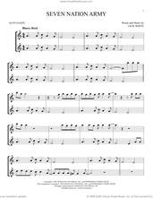 Cover icon of Seven Nation Army sheet music for two alto saxophones (duets) by White Stripes and Jack White, intermediate skill level