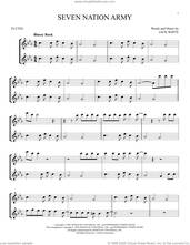 Cover icon of Seven Nation Army sheet music for two flutes (duets) by White Stripes and Jack White, intermediate skill level