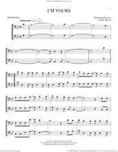 Cover icon of I'm Yours sheet music for two trombones (duet, duets) by Jason Mraz, intermediate skill level