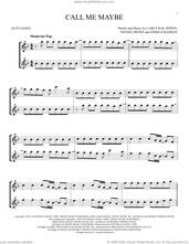 Cover icon of Call Me Maybe sheet music for two alto saxophones (duets) by Carly Rae Jepsen, Joshua Ramsay and Tavish Crowe, intermediate skill level