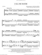 Cover icon of Call Me Maybe sheet music for two cellos (duet, duets) by Carly Rae Jepsen, Joshua Ramsay and Tavish Crowe, intermediate skill level