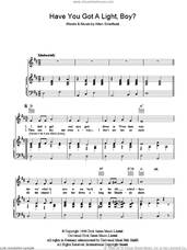 Cover icon of Have You Got A Light Boy? sheet music for voice, piano or guitar by The Singing Postman and Allan Smethurst, intermediate skill level