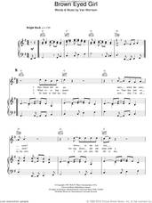 Cover icon of Brown Eyed Girl sheet music for voice, piano or guitar by Van Morrisson and Van Morrison, intermediate skill level