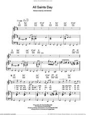 Cover icon of All Saints' Day sheet music for voice, piano or guitar by Van Morrisson and Van Morrison, intermediate skill level