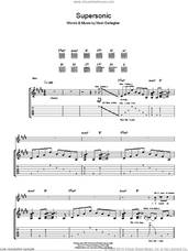 Cover icon of Supersonic sheet music for guitar (tablature) by Oasis and Noel Gallagher, intermediate skill level