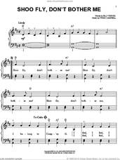 Cover icon of Shoo Fly, Don't Bother Me sheet music for piano solo by Billy Reeves and Frank Campbell, easy skill level