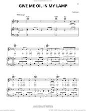 Cover icon of Give Me Oil In My Lamp sheet music for voice, piano or guitar, intermediate skill level