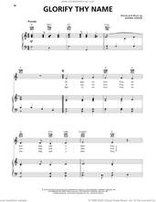 Cover icon of Glorify Thy Name sheet music for voice, piano or guitar by Donna Adkins, intermediate skill level