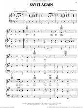 Cover icon of Say It Again sheet music for voice, piano or guitar by Don Williams and Bob McDill, intermediate skill level