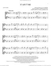 Cover icon of It Ain't Me sheet music for two alto saxophones (duets) by Kygo and Selena Gomez, Ali Tamposi, Andrew Wotman, Brian Lee, Kyrre Gorvell-Dahll and Selena Gomez, intermediate skill level