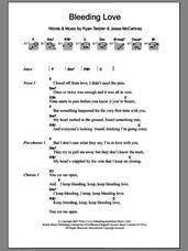 Cover icon of Bleeding Love sheet music for guitar (chords) by Leona Lewis, Jesse McCartney and Ryan Tedder, intermediate skill level