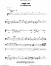 Cover icon of Rape Me sheet music for bass (tablature) (bass guitar) by Nirvana and Kurt Cobain, intermediate skill level