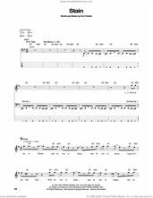 Cover icon of Stain sheet music for bass (tablature) (bass guitar) by Nirvana and Kurt Cobain, intermediate skill level