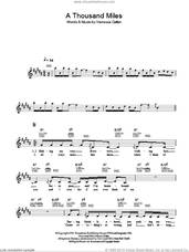 Cover icon of A Thousand Miles sheet music for voice and other instruments (fake book) by Vanessa Carlton, intermediate skill level