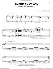 Cover icon of American Venom (from Red Dead Redemption II) sheet music for piano solo by Woody Jackson, intermediate skill level