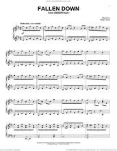 Cover icon of Fallen Down (from Undertale), (intermediate) sheet music for piano solo by Toby Fox, intermediate skill level