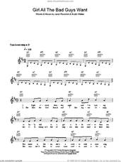Cover icon of Girl All The Bad Guys Want sheet music for voice and other instruments (fake book) by Bowling For Soup, Butch Walker and Jaret Reddick, intermediate skill level