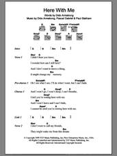 Cover icon of Here With Me sheet music for guitar (chords) by Dido Armstrong, Pascal Gabriel and Paul Statham, intermediate skill level