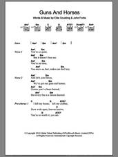 Cover icon of Guns And Horses sheet music for guitar (chords) by Ellie Goulding and John Fortis, intermediate skill level